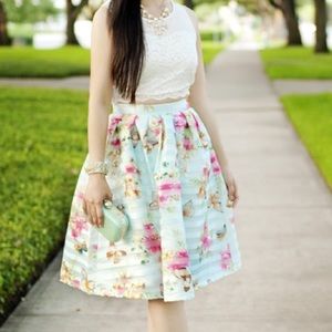 Flowers and Butterflies Skirt